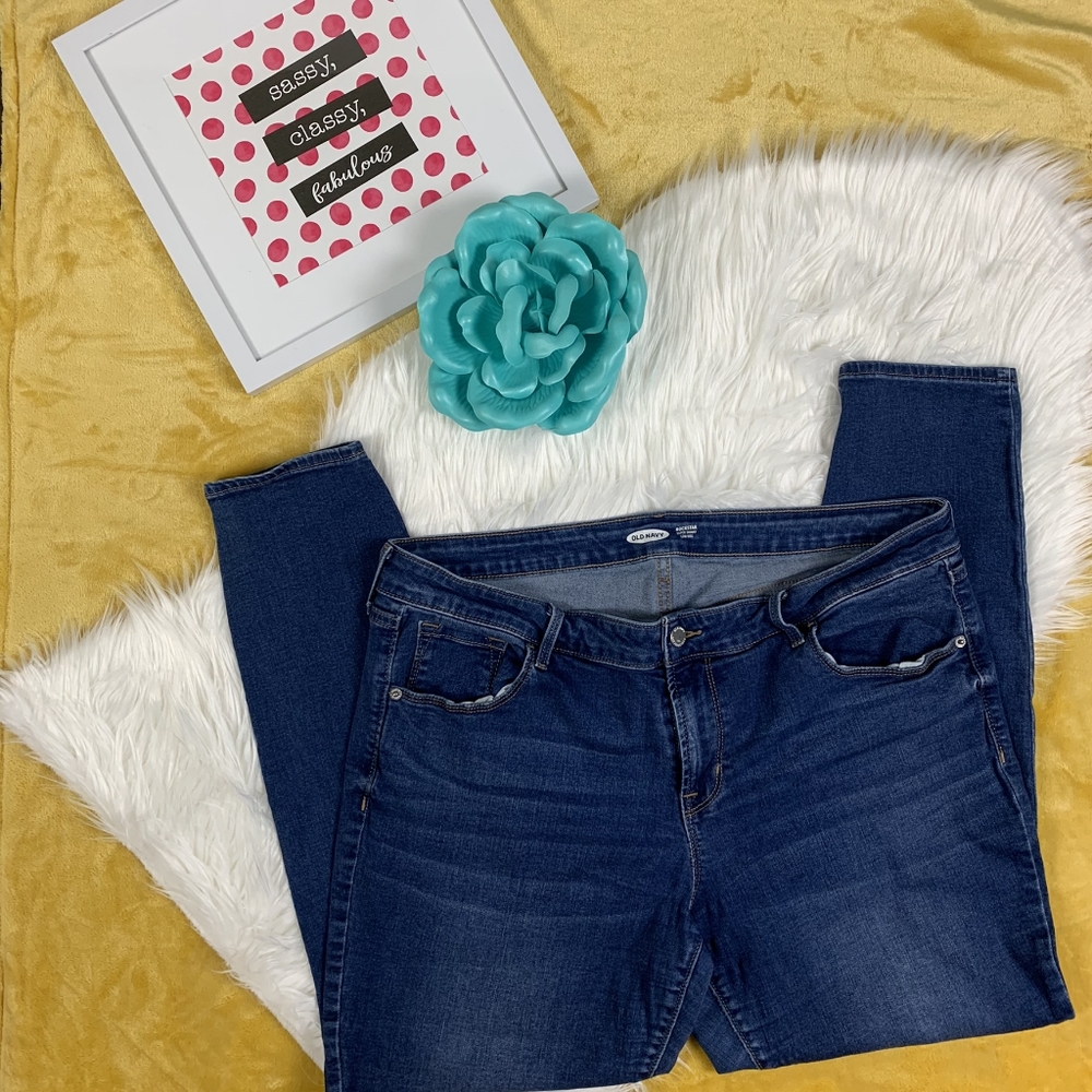 Old Navy Rockstar Super Skinny Low Rise Jeans